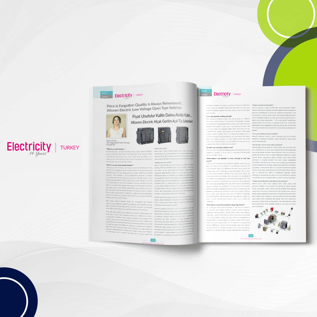 Низковольтные выключатели открытого типа X Koren Electric